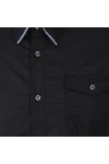 Pretty Green Mens Blue Bartley Military Shirt