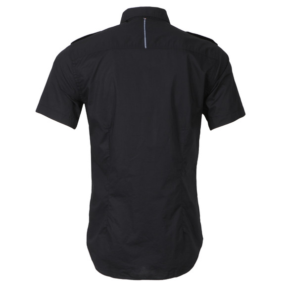 Pretty Green Mens Blue Bartley Military Shirt main image