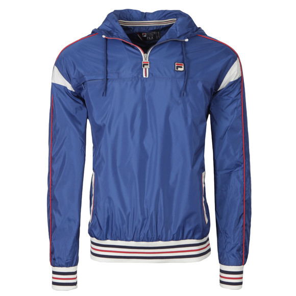 Fila Mens Blue Mecalle Half Zip Cagoule main image