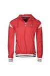 Fila Mens Red Mecalle Half Zip Cagoule