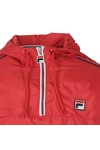 Fila Mens Red Mecalle Half Zip Cagoule