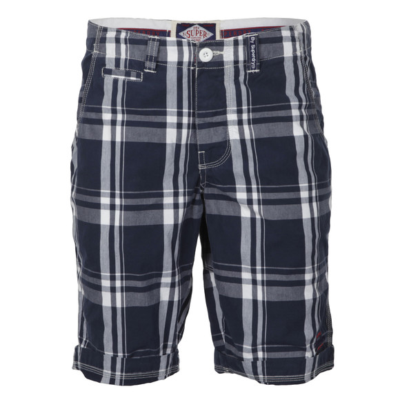 Superdry Mens Blue Poolside Washbasket Shorts main image