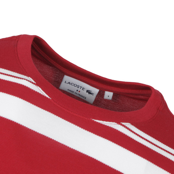 Lacoste Mens Red TH8121  T-Shirt #3