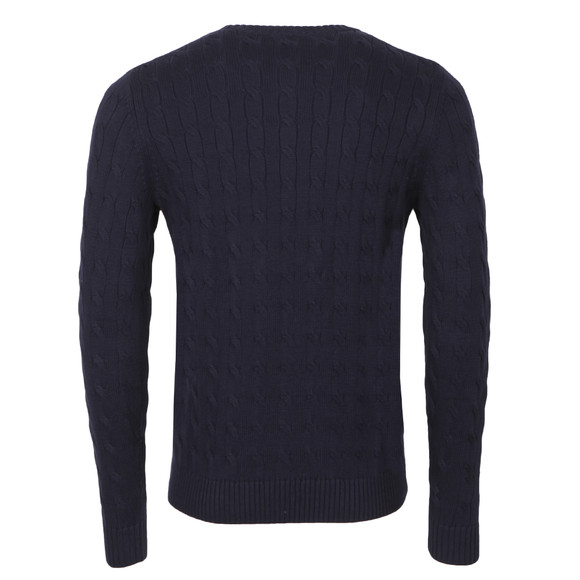 Lacoste Mens Blue AH0345 Crew Neck Jumper #2
