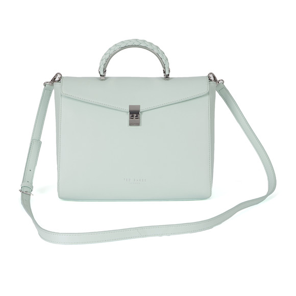 Ted Baker Womens Green Anaia Woven Handle Tote #1