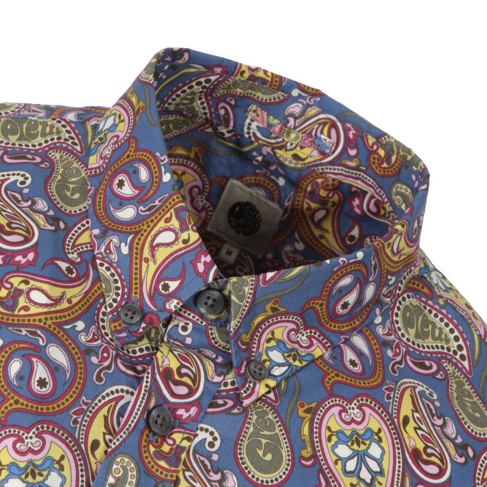 Pretty Green Short Sleeve Paisley Shirt 