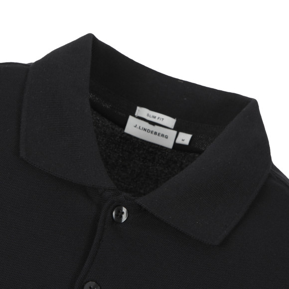 J.Lindeberg Mens Black Rubi plain polo #3