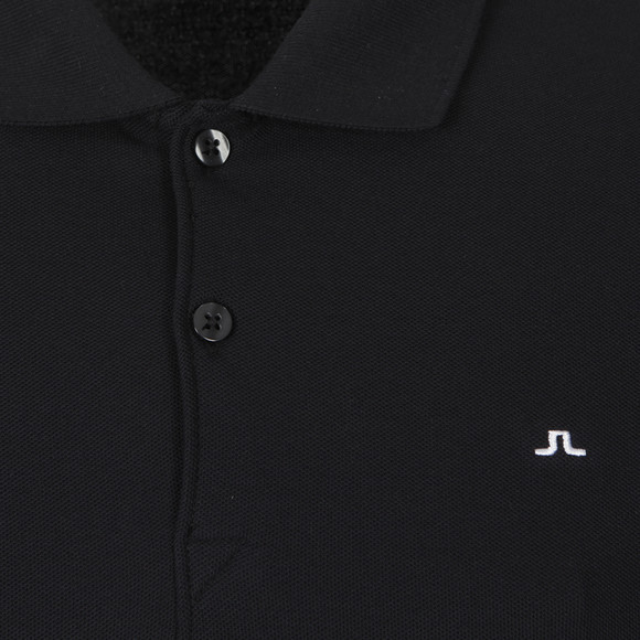 J.Lindeberg Mens Black Rubi plain polo #4