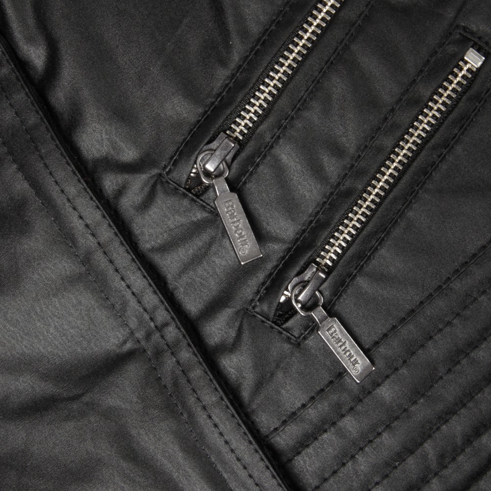 barbour black streak jacket