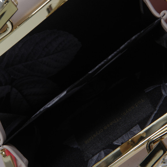 Ted Baker Womens Orange Kryssi Patent Crystal Frame Small Purse #2