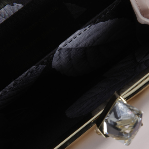 Ted Baker Womens Orange Kryssi Patent Crystal Frame Small Purse #3