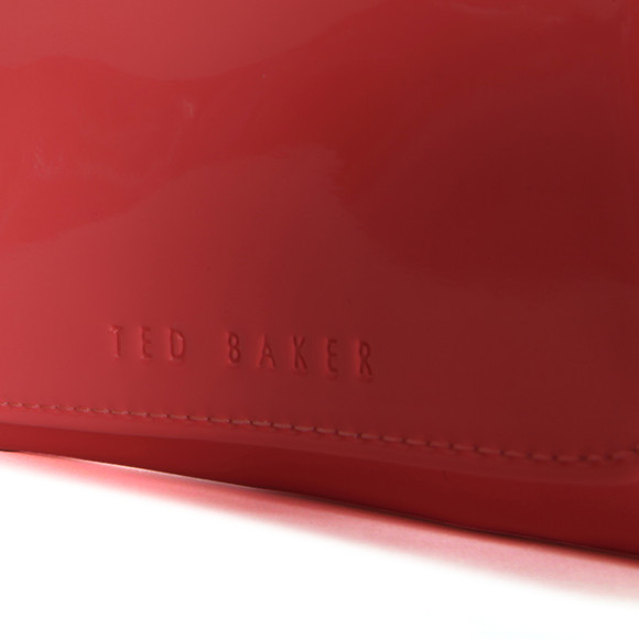 Ted Baker Womens Orange Kryssi Patent Crystal Frame Small Purse #4