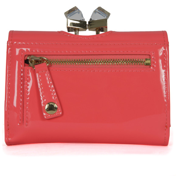 Ted Baker Womens Orange Kryssi Patent Crystal Frame Small Purse #6