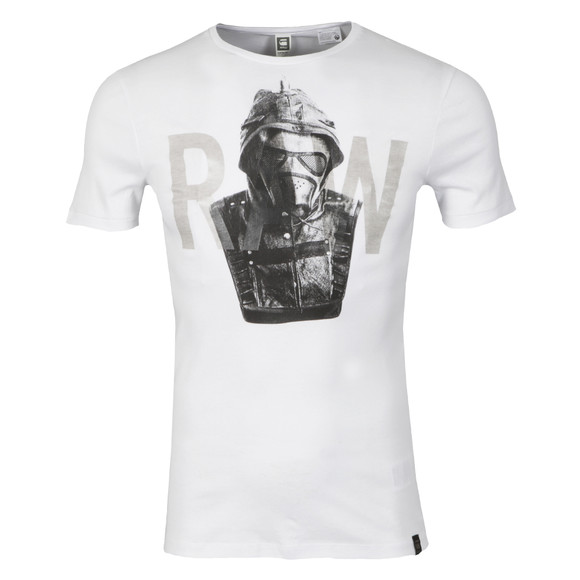 G-Star Mens White Moiric Slim T Shirt main image