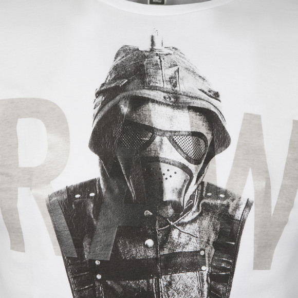 G-Star Mens White Moiric Slim T Shirt main image