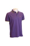 Pretty Green Mens Purple Pretty Green Purple Pique Polo