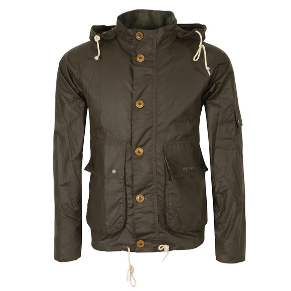 Barbour Heritage Mens Green Overhand Wax Jacket main image