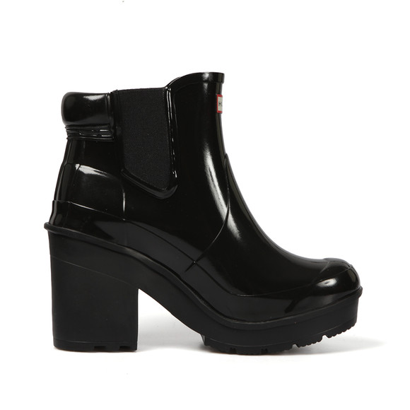 Download Hunter Block Heel Gloss Chelsea Boot | Masdings