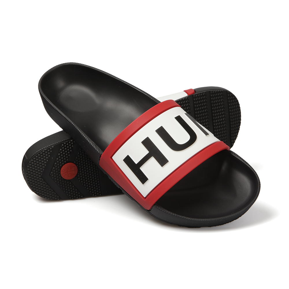 Hunter Boots Hunter Flip Flops Mens Mens Black Slide Flip Flop display picture 2