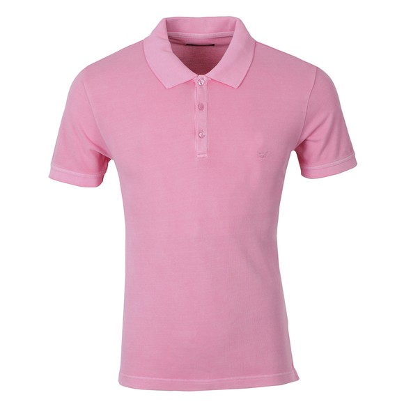 Armani Jeans Mens Pink Plain Polo Shirt main image