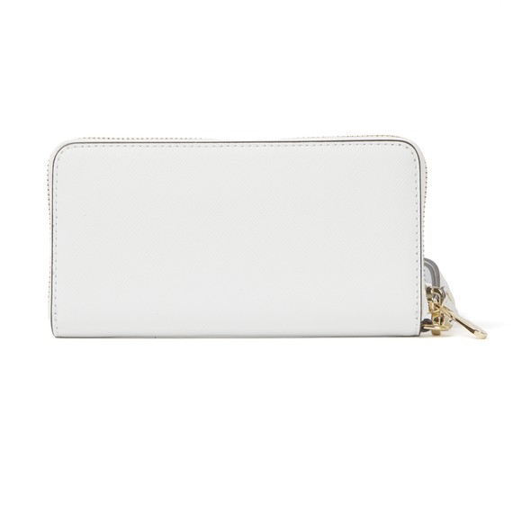 Michael Kors Womens White Jet Set Travel Large Coin Multi Function Phone Case main image