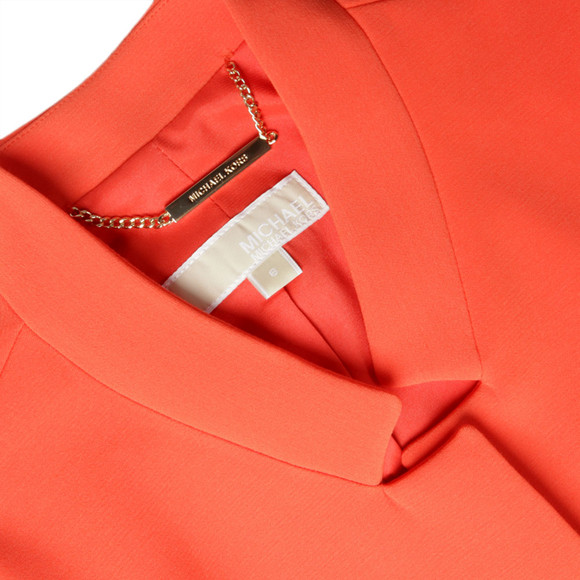 Michael Kors Womens Purple Boxy Cropped Jacket #3