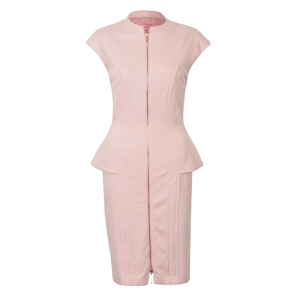 Ted Baker Womens Pink Siona Seam Detailed Contoured Dress #1