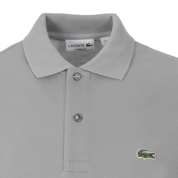 Lacoste Mens Grey L1212 Platine Plain Polo Shirt main image