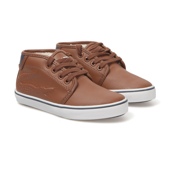 Lacoste Boys Brown Ampthill Chunky RBR Trainer #1