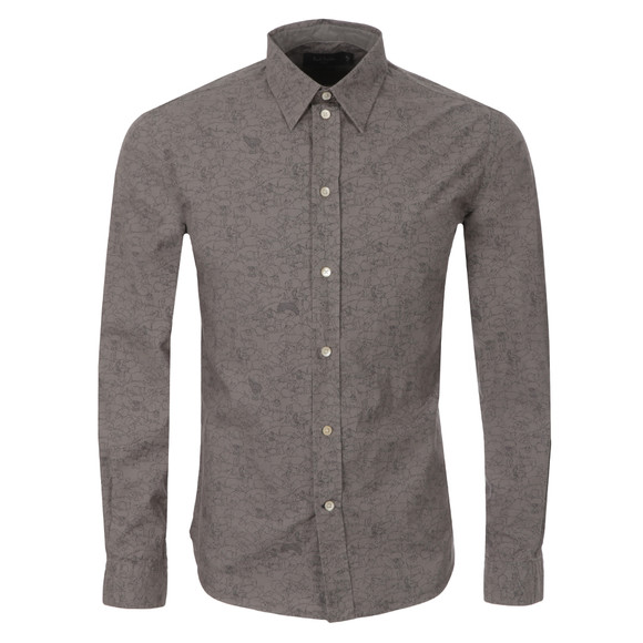 Paul Smith Jeans Mens Grey Tailored Fit Hippo Shirt main image