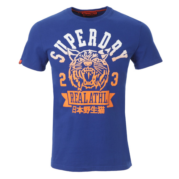 Superdry Mens Blue Real Wildcats Tee main image