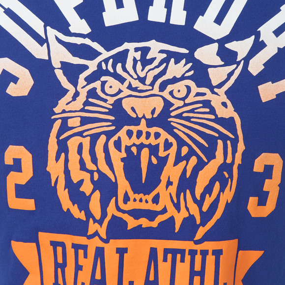 Superdry Mens Blue Real Wildcats Tee main image