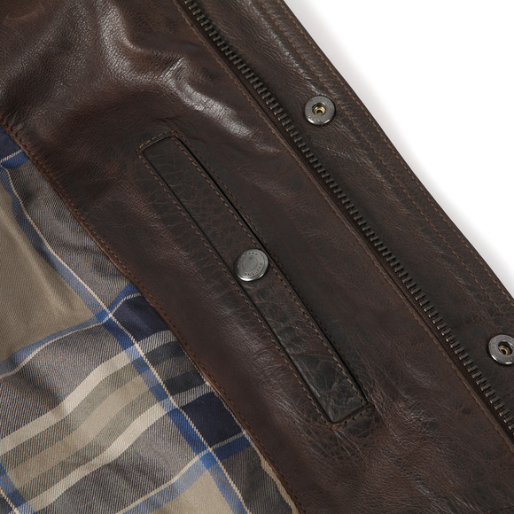 Belstaff Mens Brown Burgess Leather Blouson #2