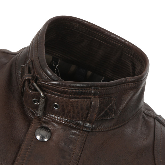 Belstaff Mens Brown Burgess Leather Blouson #3