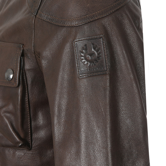 Belstaff Mens Brown Burgess Leather Blouson #4