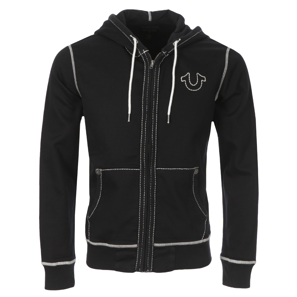 True Religion Contrast Stitch Big T Hoody Oxygen Clothing