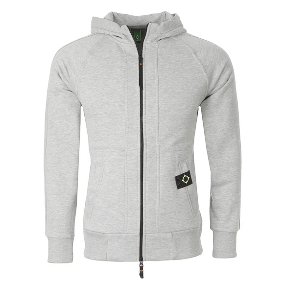 Ma.Strum Mens Grey Zip Through Track Hoody main image