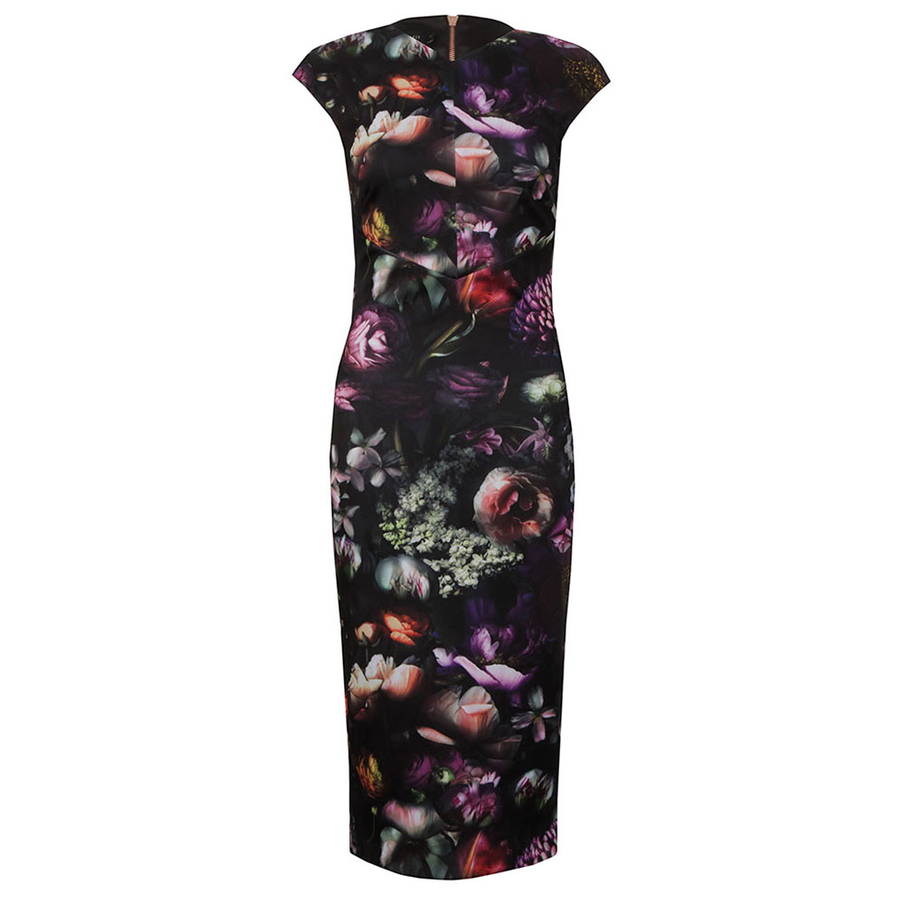 olivia grey dress Olivia A-line Solid Midi Dress