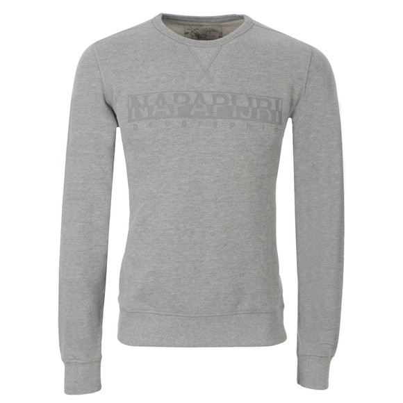 Napapijri Mens Grey Britain Crew Neck Sweat #1