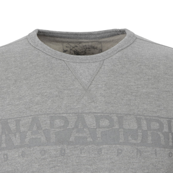 Napapijri Mens Grey Britain Crew Neck Sweat #3
