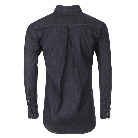 Vivienne Westwood Anglomania Mens Blue Tailored Denim Shirt #2