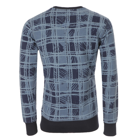 Vivienne Westwood Anglomania Mens Blue Classic Tartan Sweatshirt main image