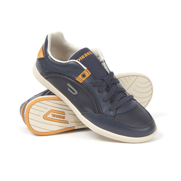 Diesel Mens Blue Eastcop Starch Trainer #4