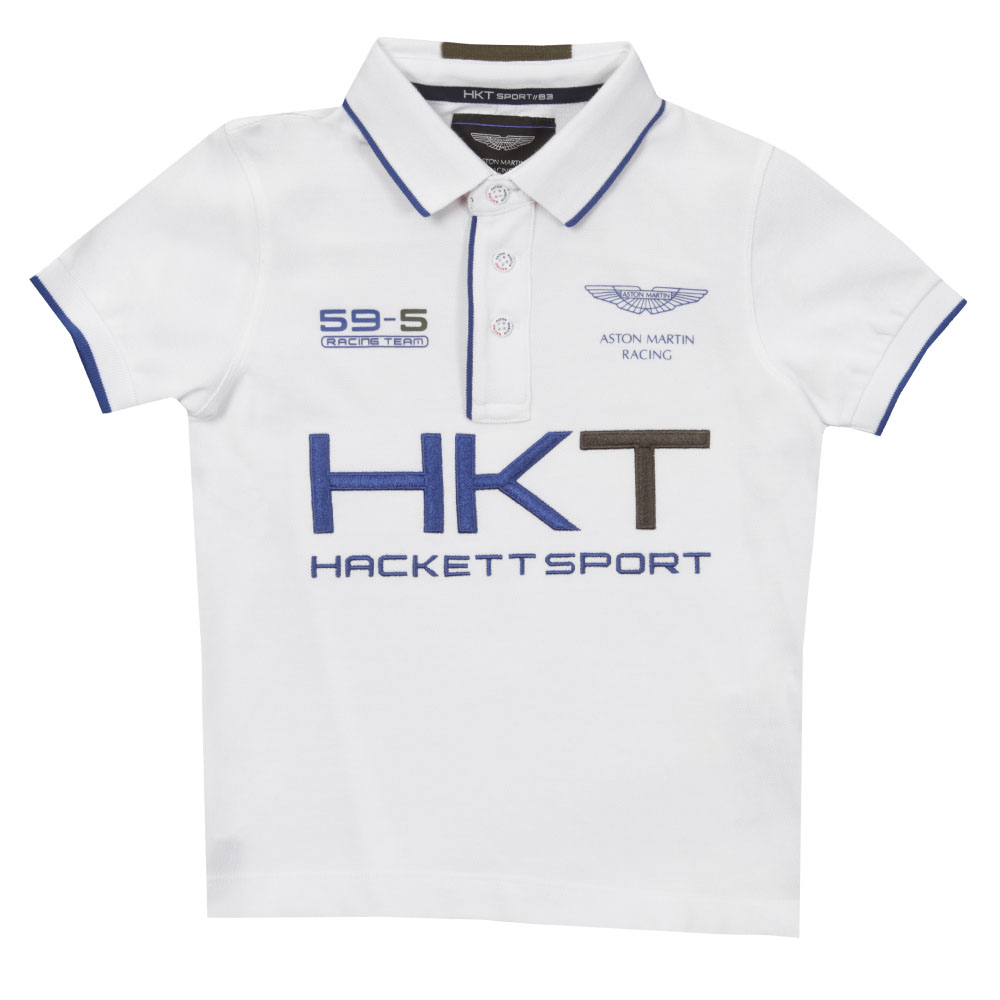 Hackett Aston Martin Racing Union Jack Collar Polo Shirt