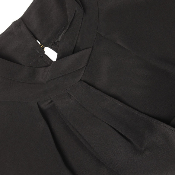 Ted Baker Womens Black Syna Soft Scarf Neck Sleeveless Top main image