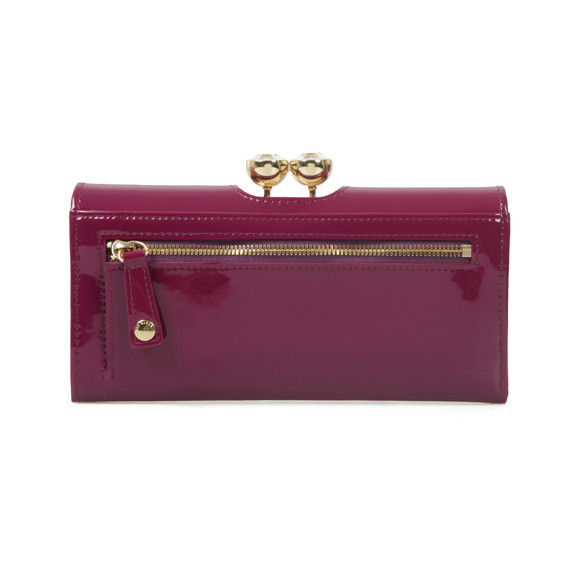 Ted Baker Womens Purple Kassady Crystal Bobble Patent Matinee Purse main image