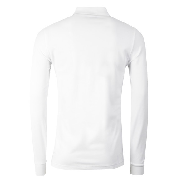 Psycho Bunny Mens White Classic Long Sleeve Polo Shirt #2