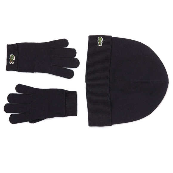 Lacoste Boys Blue Hat and Gloves RB2387 #1