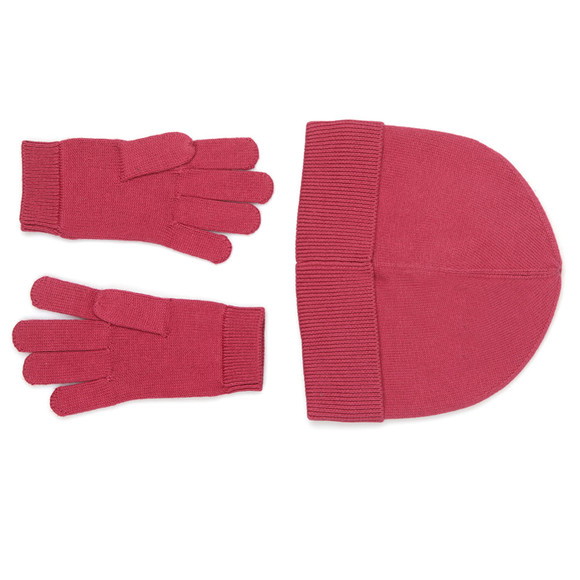 Lacoste Boys Red Hat and Gloves RB2387 #2