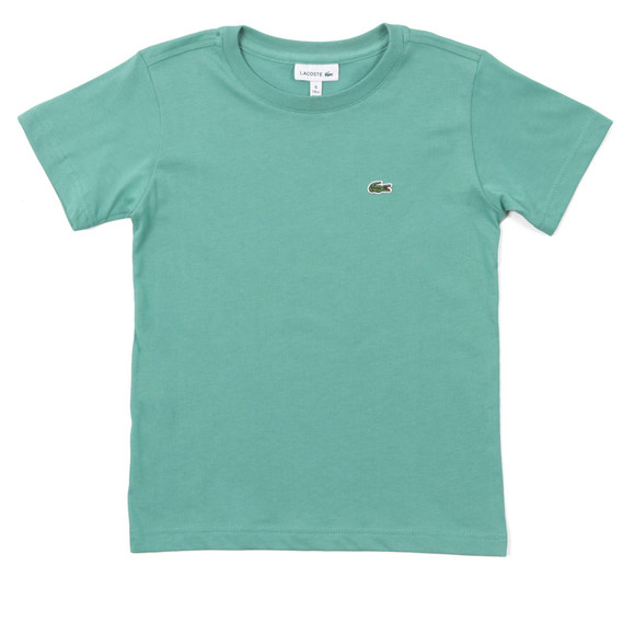 Lacoste Boys Green Lacoste Boys TJ3821 Crew Neck T-Shirt #1